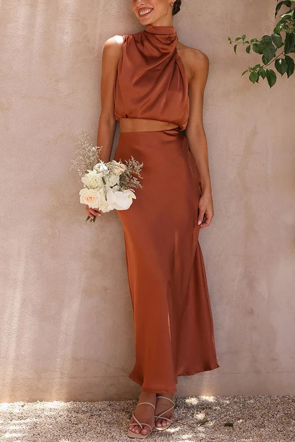 "Ensemble élégant femme avec blazer sur mesure et pantalon tailleur, style professionnel, matériaux de qualité supérieure."