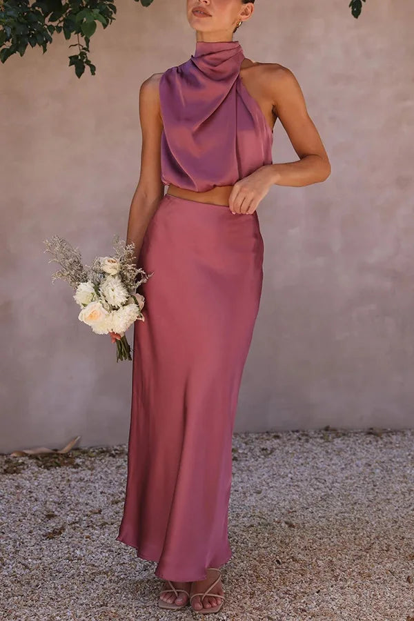 "Ensemble élégant femme avec blazer sur mesure et pantalon tailleur, style professionnel, matériaux de qualité supérieure."