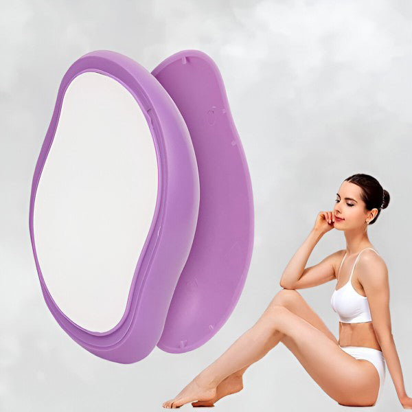 Épilateur cristal pour femmes, surface douce, technologie sans douleur, peau lisse, accessoire élégant et écologique.