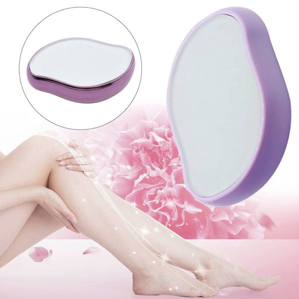 Épilateur cristal pour femmes, surface douce, technologie sans douleur, peau lisse, accessoire élégant et écologique.