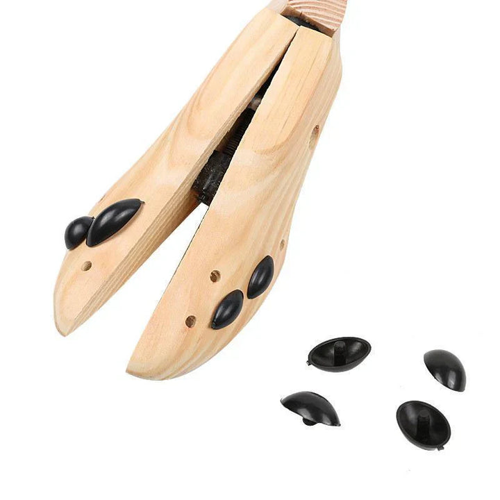 "Étriers de chaussures en bois massif réglables, préserve forme et absorbe humidité, accessoire durable pour femmes"