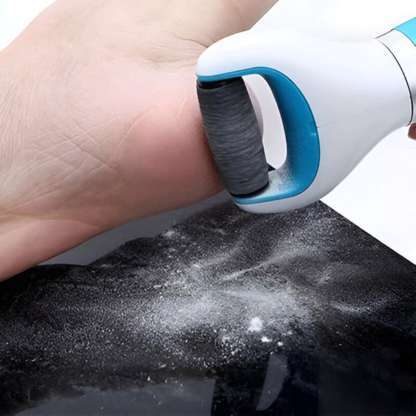 "Extracteur électrique de callosités pour pieds, tête abrasive rotative, finition pédicure, pieds doux et lisses."