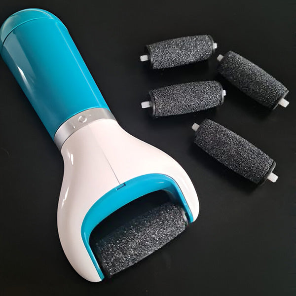 "Extracteur électrique de callosités pour pieds, tête abrasive rotative, finition pédicure, pieds doux et lisses."