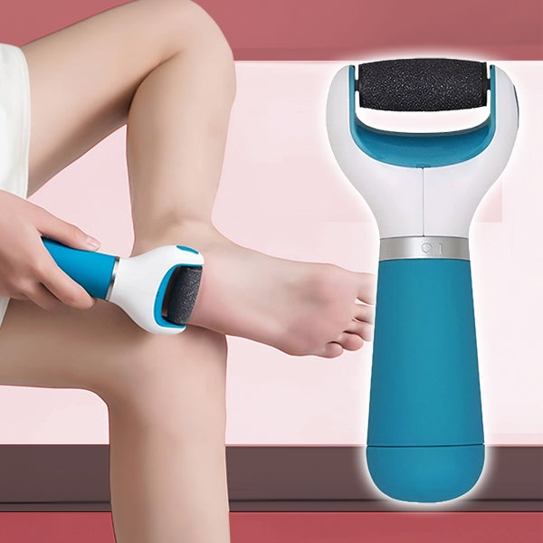 "Extracteur électrique de callosités pour pieds, tête abrasive rotative, finition pédicure, pieds doux et lisses."