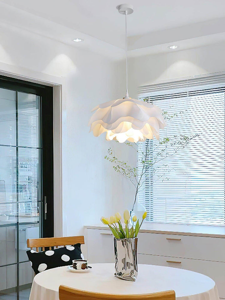 Lampe Pendante Blanche En Forme De Fleur