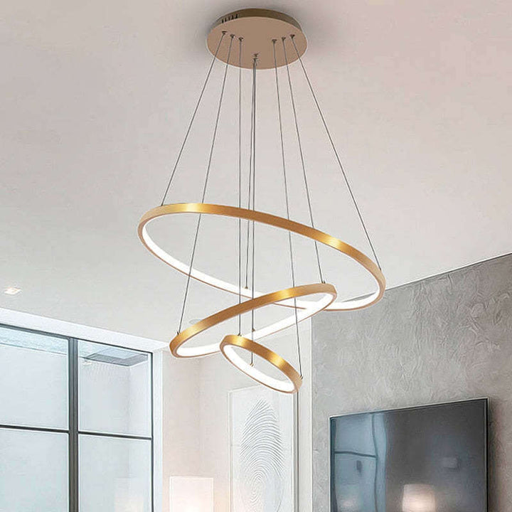 Plafonnier 3 Anneaux Design Moderne - Éclairage Ambiance
