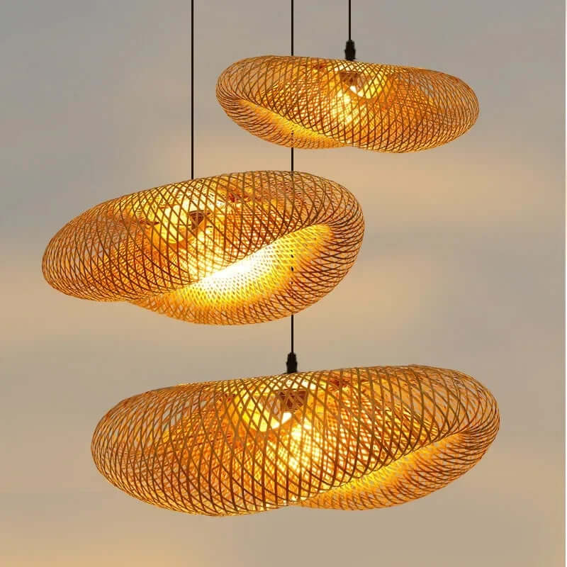 Lampe À Suspendre En Bambou