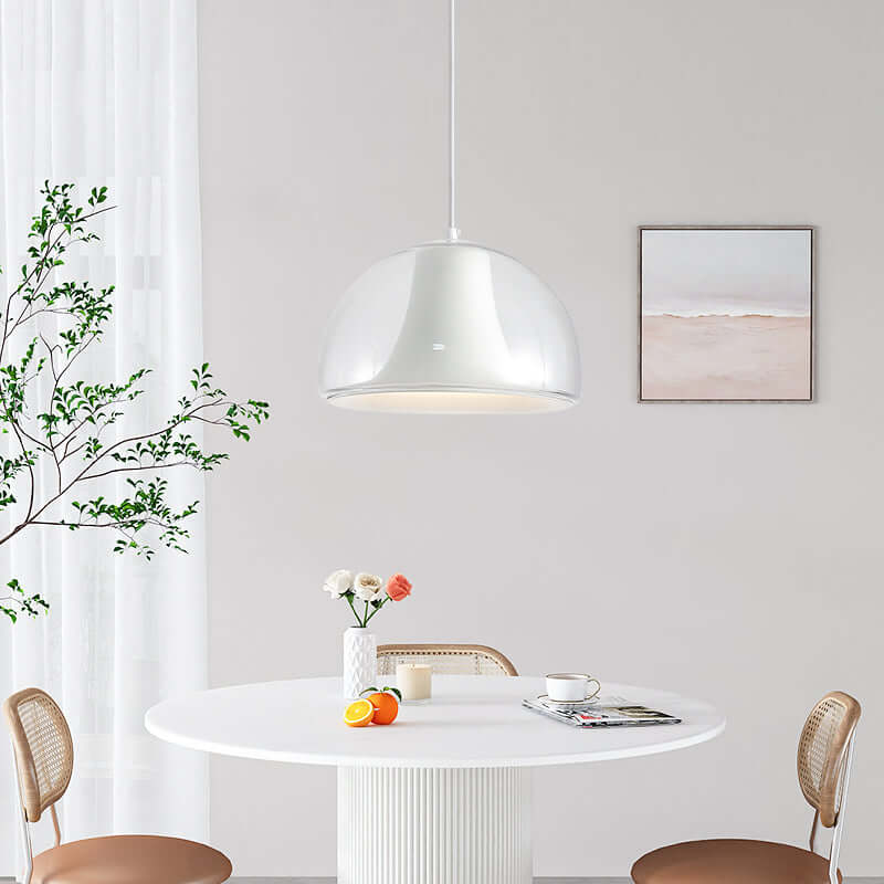 Lampe Pendante En Verre À Méduse Semi-Circulaire