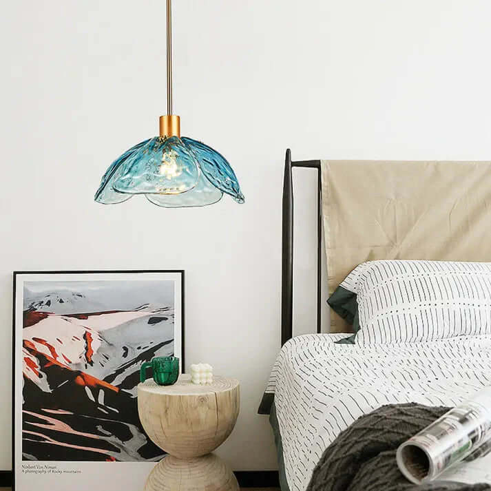 Lampe De Chevet Pendante Créative À Pétales De Fleurs