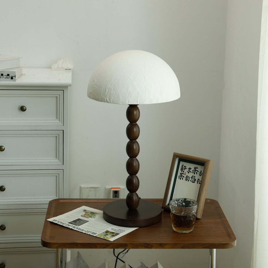 Lampe de table design abat-jour papier - Éclairage d'ambiance