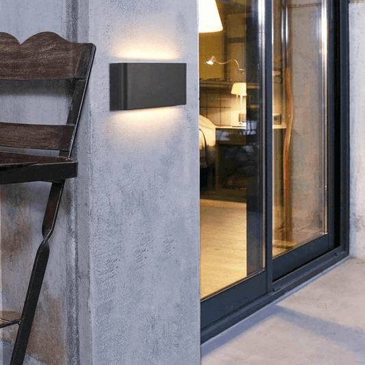 Applique Murale Extérieure LED Moderne - Éclairage Haut et Bas