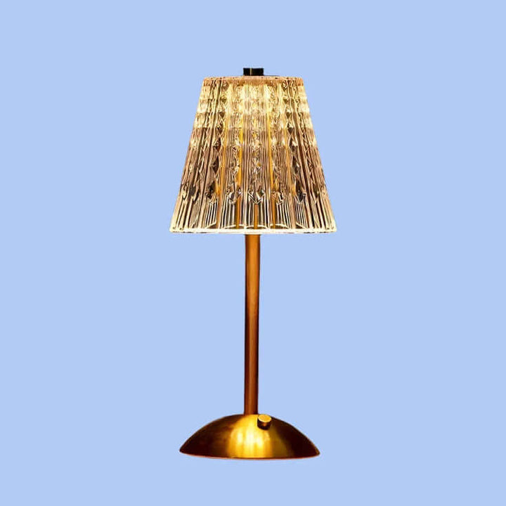 Lampe À Poser Sans Fil En Métal Cristal