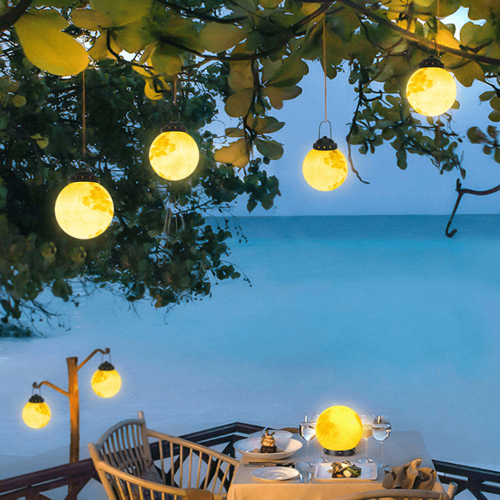 Suspension Luminaire Extérieure LED Moderne - Décoration Lumineuse Jardin