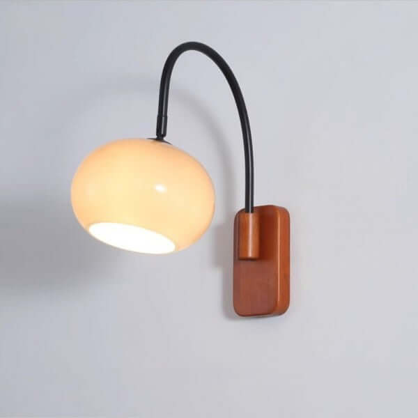 Applique Murale Pivotante - Verre Kaki - Design Moderne