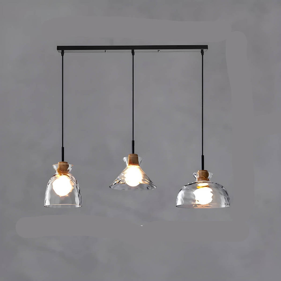 Lustre Design Verre - Éclairage Moderne Minimaliste