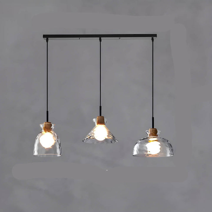 Lustre Design Verre - Éclairage Moderne Minimaliste