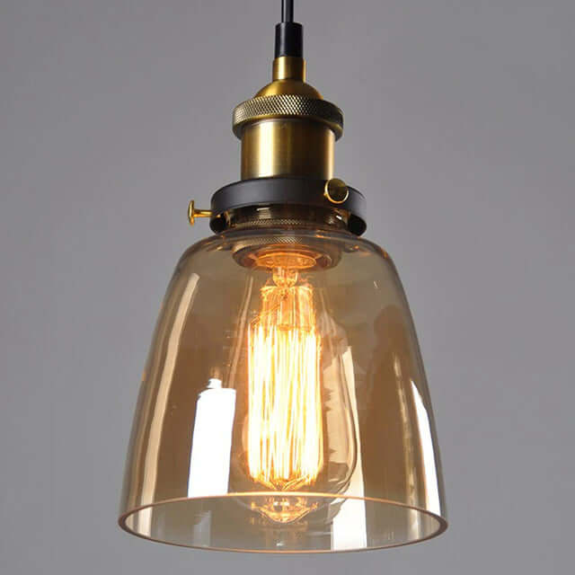 Suspension Verre Antique Style Vintage - Éclairage Déco