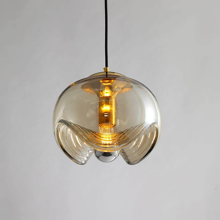 Suspension Design Ondulatoire - Éclairage Moderne