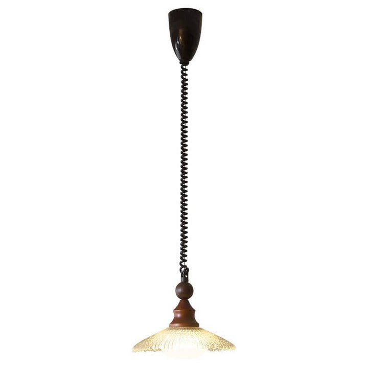 Suspension Design - Luminaire Intérieur en Verre, Bois & Métal
