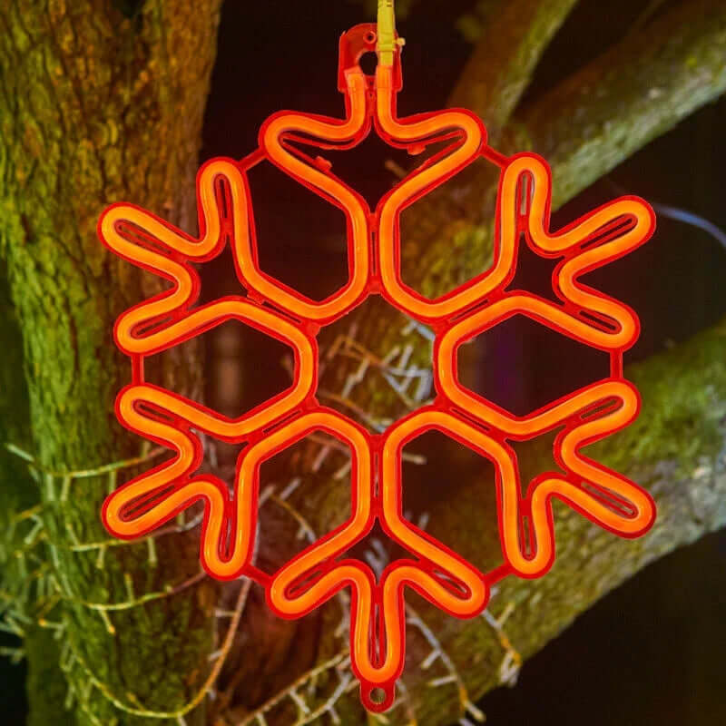 Lampe De Noël Led Flocon De Neige Étanche