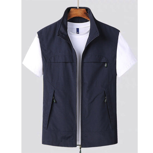 Gilet moderne pour hommes, sans manches, élégant, décontracté, disponible en couleurs variées, idéal pour toutes occasions.
