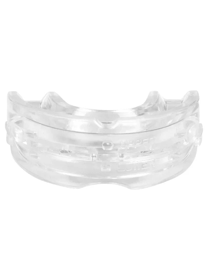 "Gouttière buccale anti-ronflement ergonomique, conçue en thermoplastique, assurant confort et réduction des ronflements."