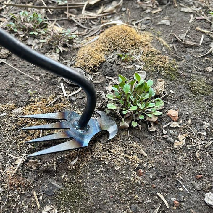 Houe de désherbage en acier de manganèse, ergonomique, pour un désherbage efficace et durable dans toutes les zones du jardin