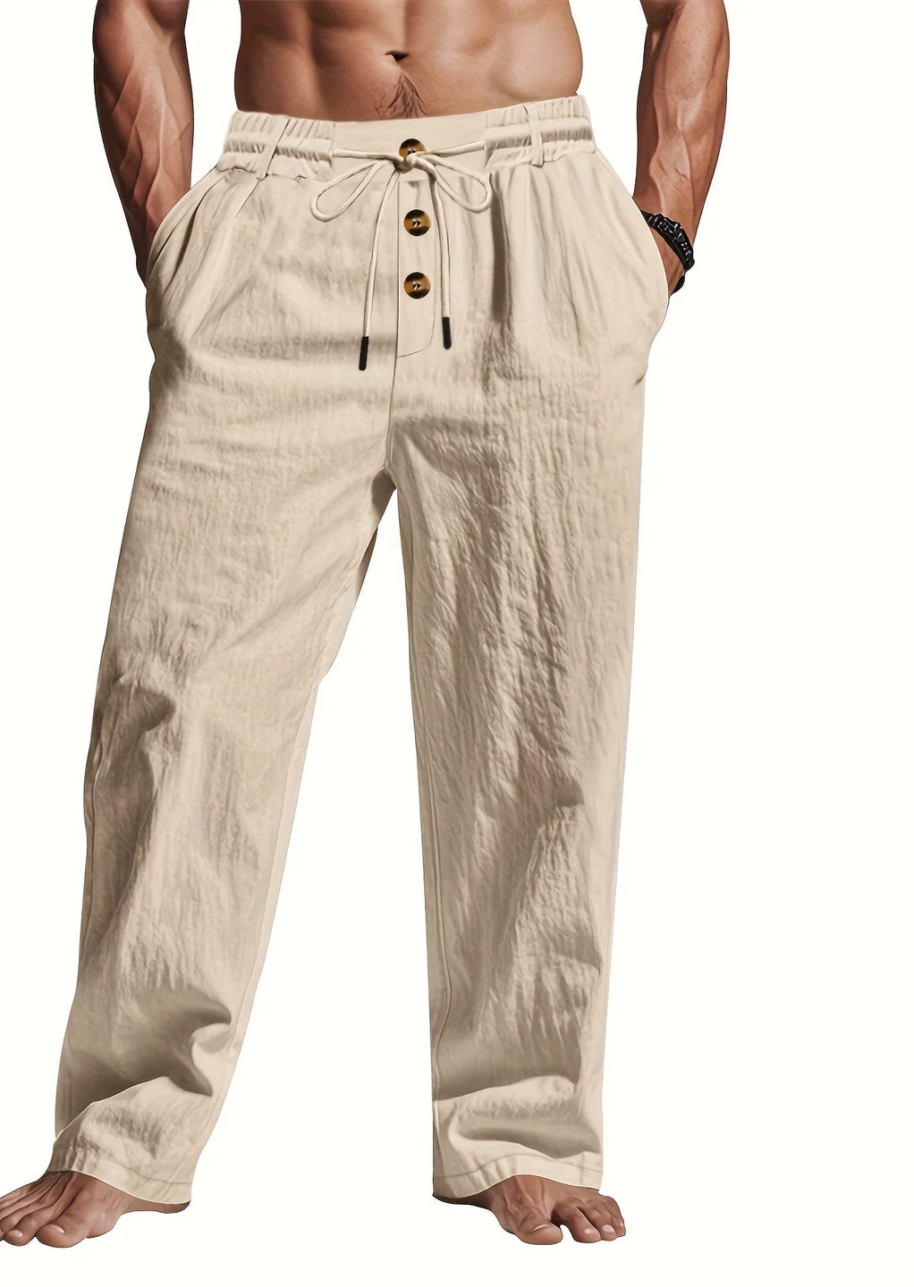 Short Homme - Léger & Respirant avec Taille Élastique