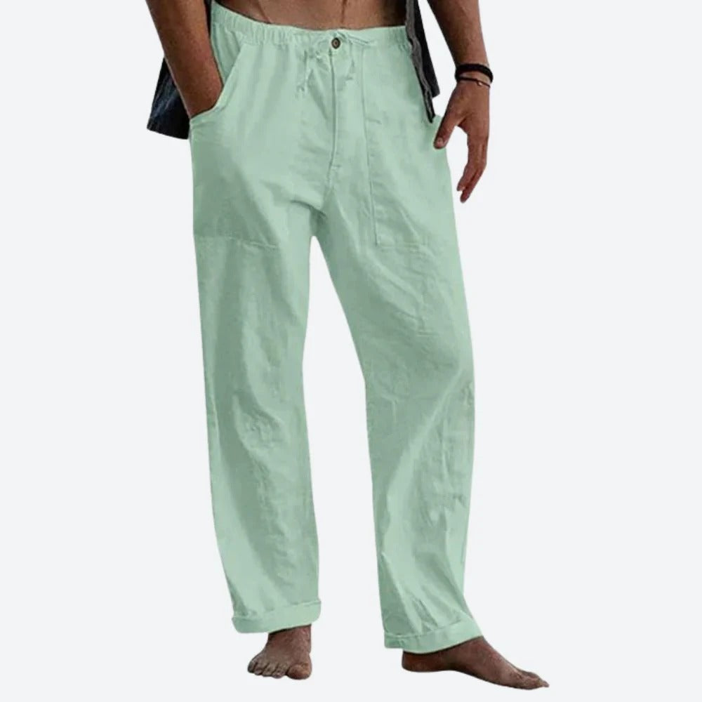 Pantalon Lin Homme - Confort Léger Été | Respirant & Élégant