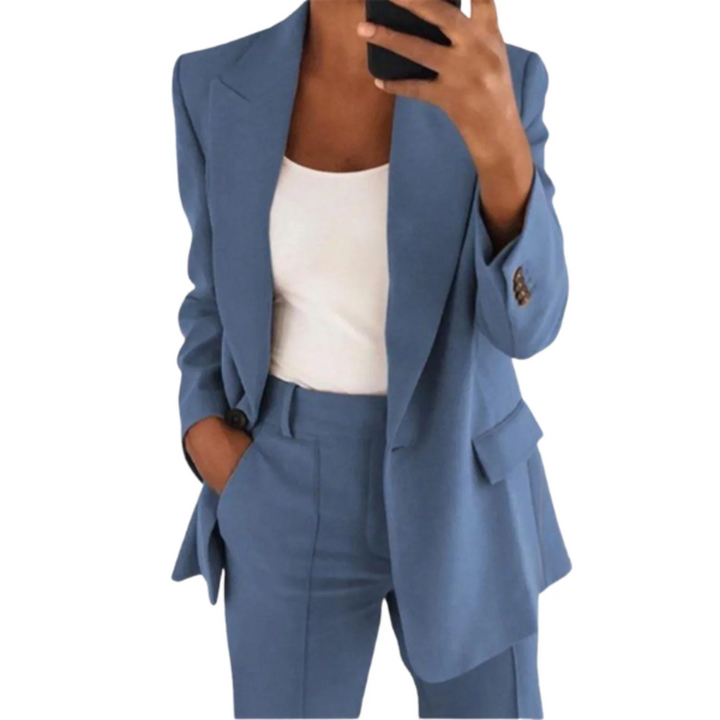 Ensemble Blazer Élégant Femme - Colbert & Pantalon