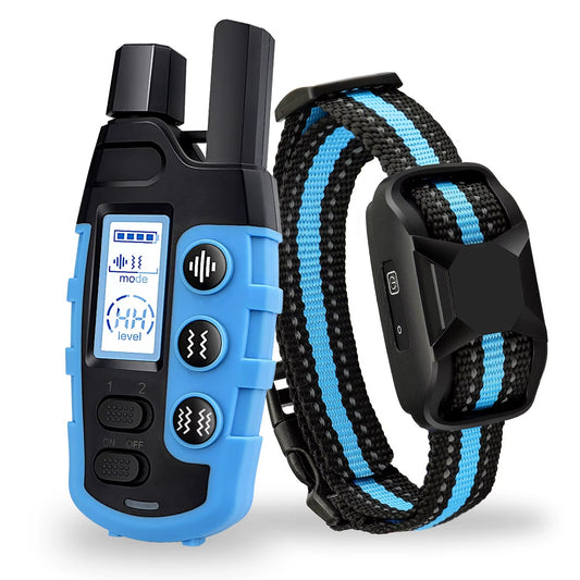Collier de Dressage Étanche et Rechargeable pour Chiens 1000m