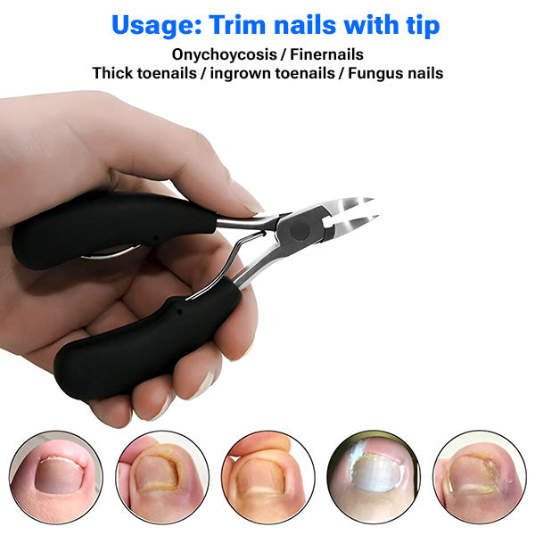 "Kit soin ongles premium avec outils en acier inoxydable, format compact, idéal pour manucures à domicile, accessoires inclus