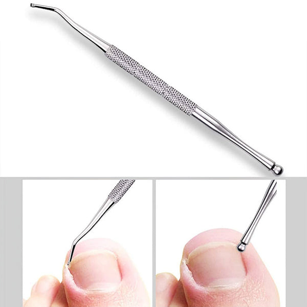 "Kit soin ongles premium avec outils en acier inoxydable, format compact, idéal pour manucures à domicile, accessoires inclus