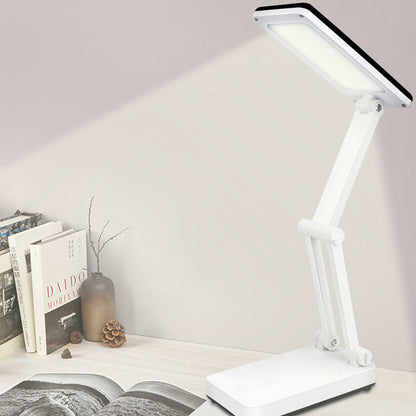 Lampe LED pliable rechargeable solaire, design compact, coloris Blanc, Rose, Vert pour intérieur et extérieur.
