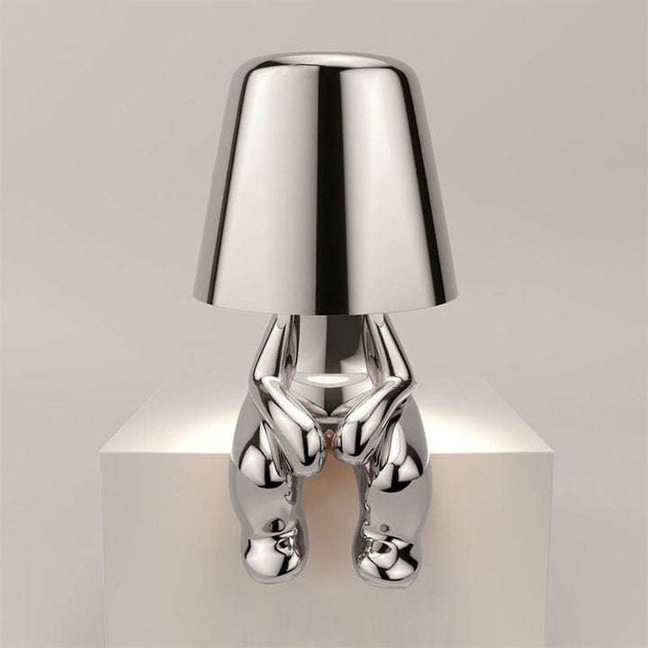 Lampe tactile élégante Mr. Gold, or brillant, réglage tactile, style moderne, ambiance chic.