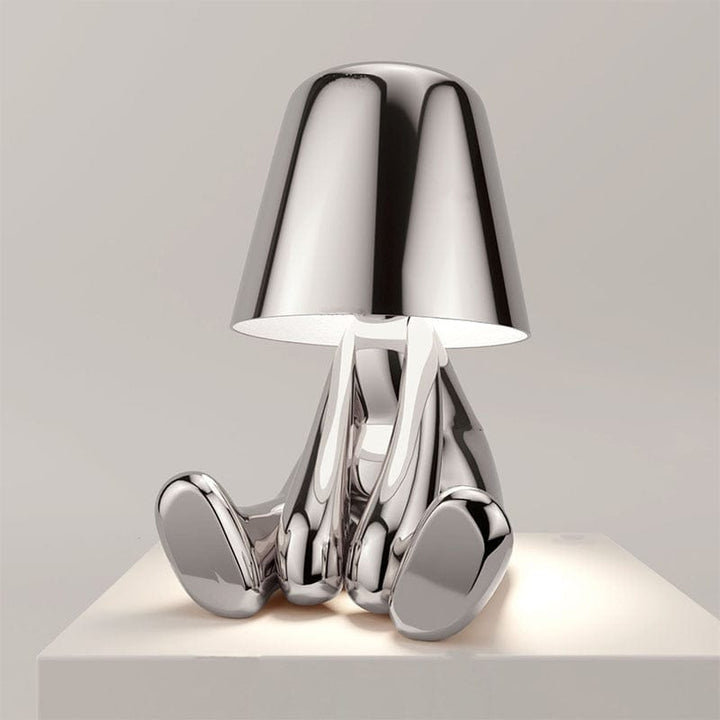 Lampe tactile élégante Mr. Gold, or brillant, réglage tactile, style moderne, ambiance chic.