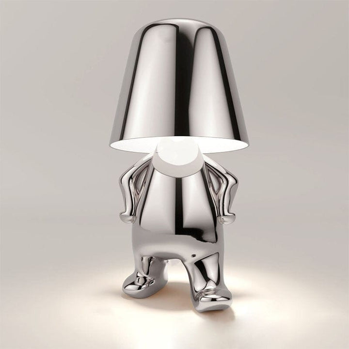 Lampe tactile élégante Mr. Gold, or brillant, réglage tactile, style moderne, ambiance chic.