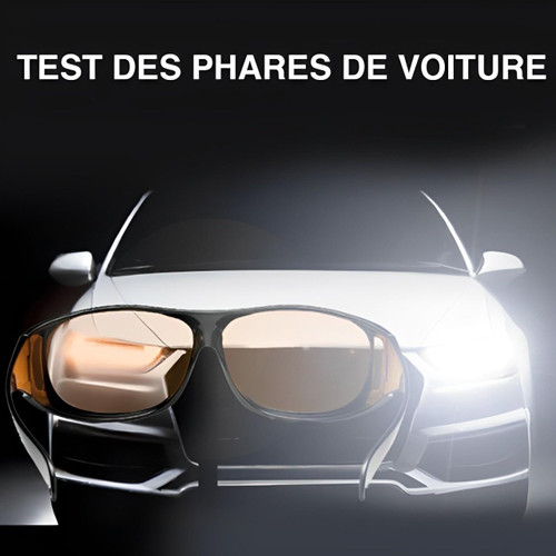 "Lunettes anti-éblouissement, verres orange, design léger pour conduite nocturne sereine et sécurité accrue."