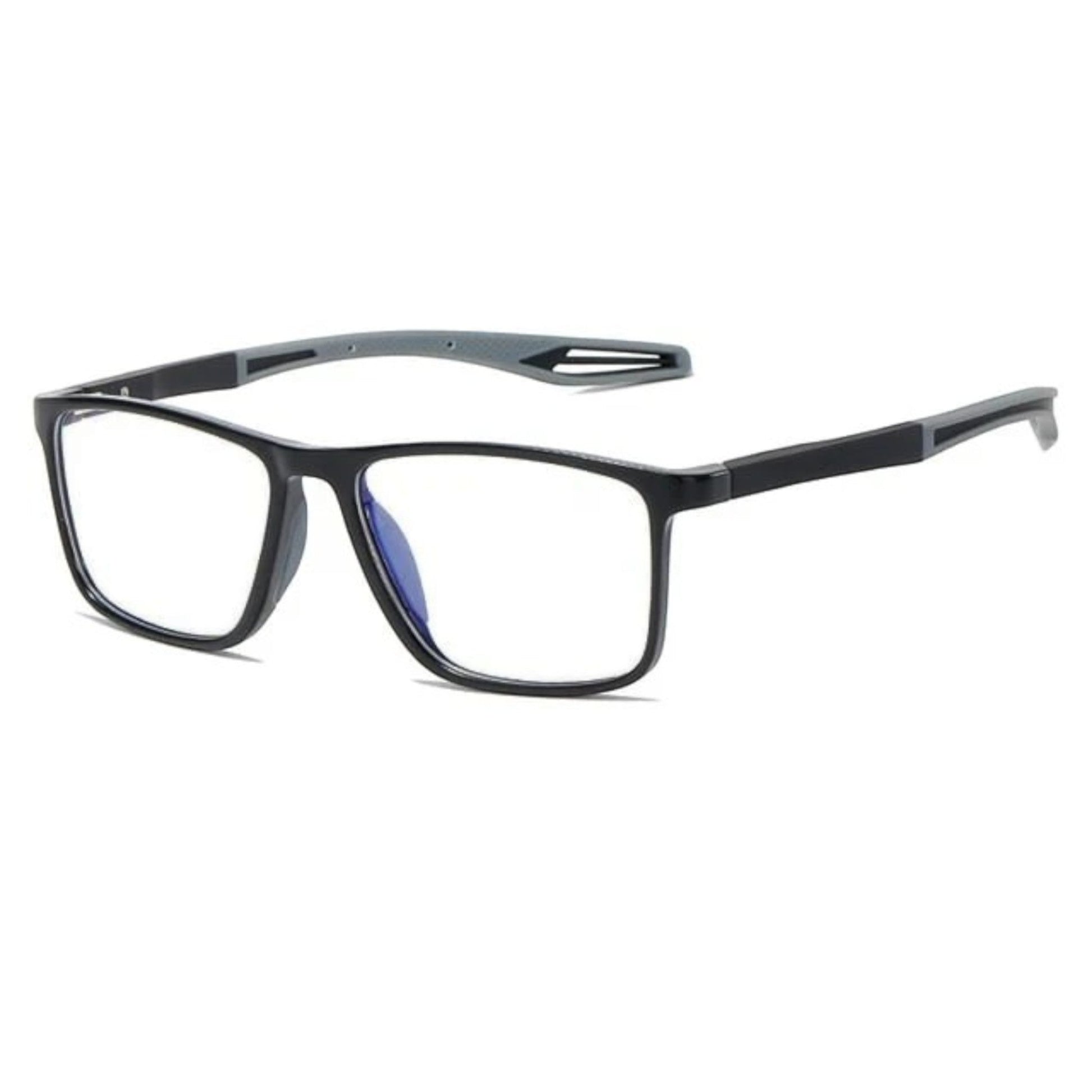 Lunettes ultralégères multifocales unisexes, design moderne, verres précis, pour vision de près et de loin, bleu.