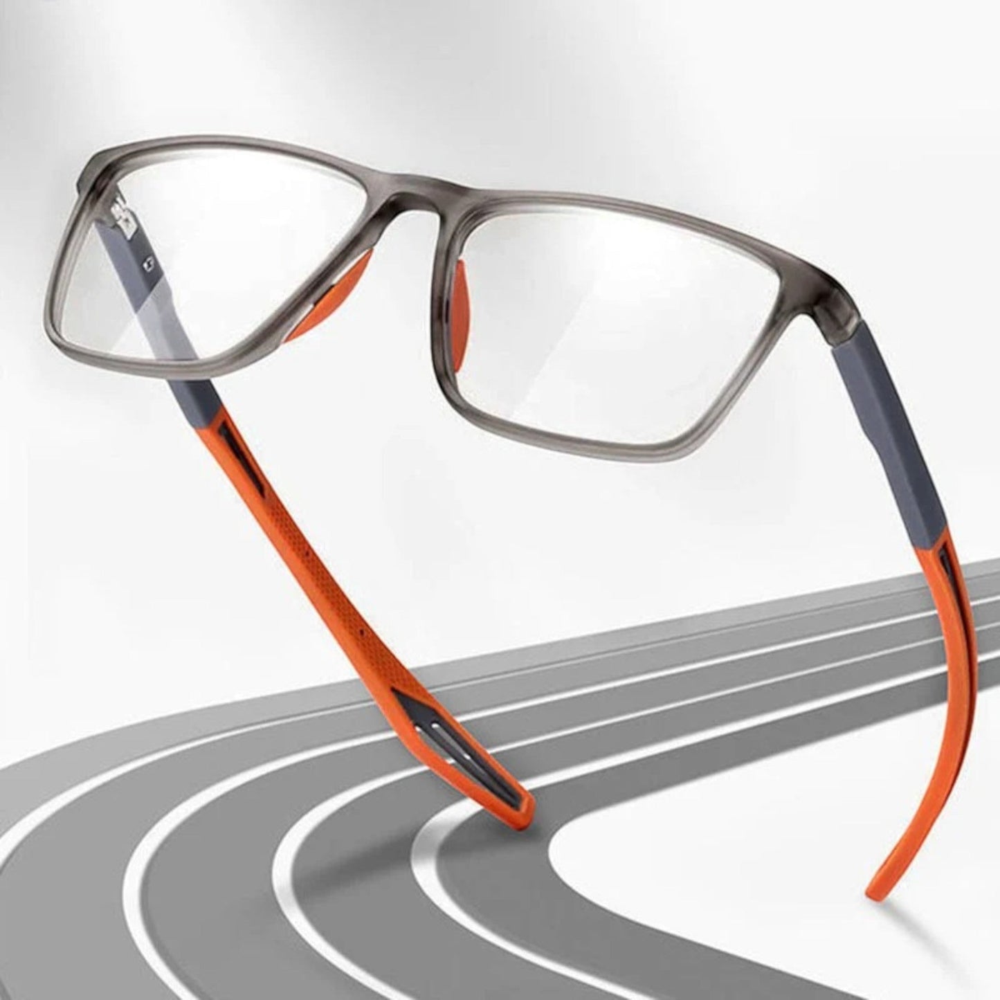 Lunettes ultralégères multifocales unisexes, design moderne, verres précis, pour vision de près et de loin, bleu.
