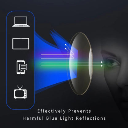 Lunettes ultralégères multifocales unisexes, design moderne, verres précis, pour vision de près et de loin, bleu.