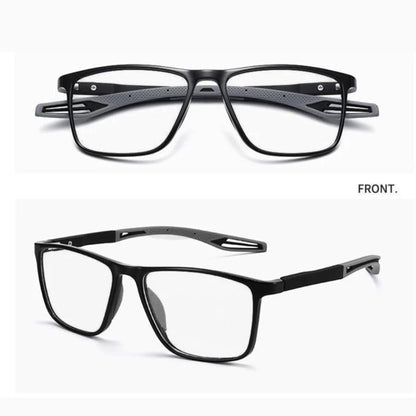 Lunettes ultralégères multifocales unisexes, design moderne, verres précis, pour vision de près et de loin, bleu.