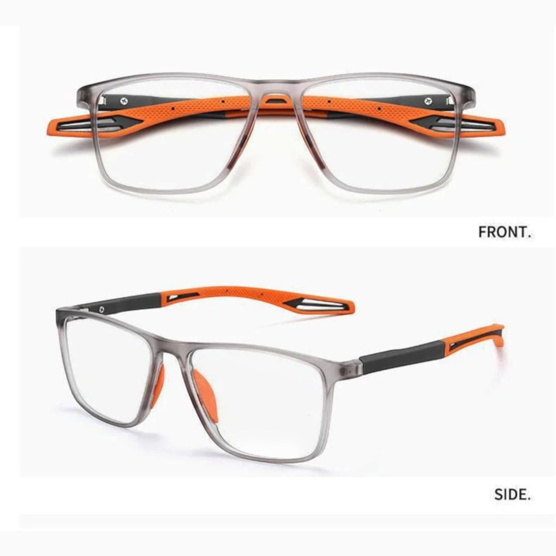 Lunettes ultralégères multifocales unisexes, design moderne, verres précis, pour vision de près et de loin, bleu.
