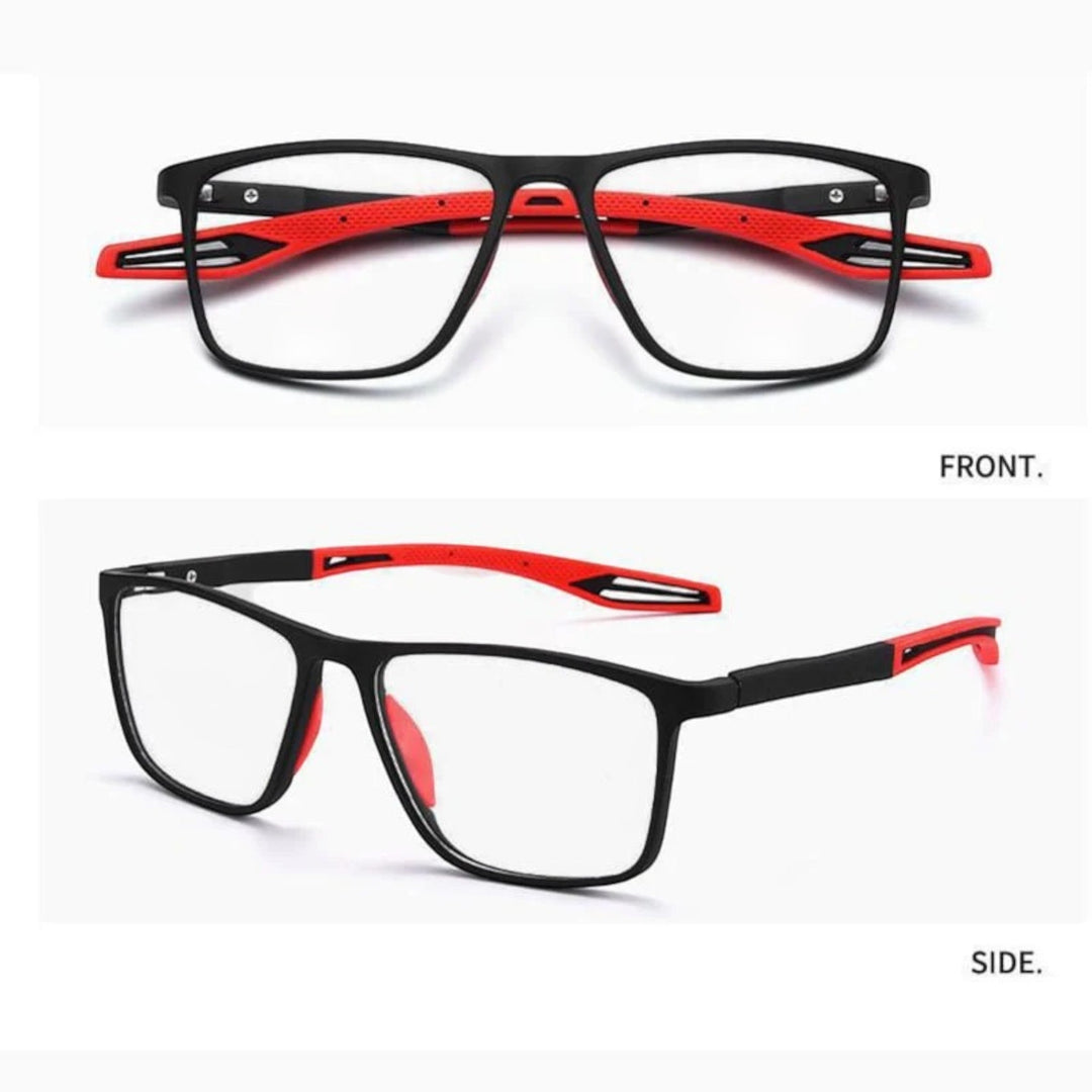 Lunettes ultralégères multifocales unisexes, design moderne, verres précis, pour vision de près et de loin, bleu.