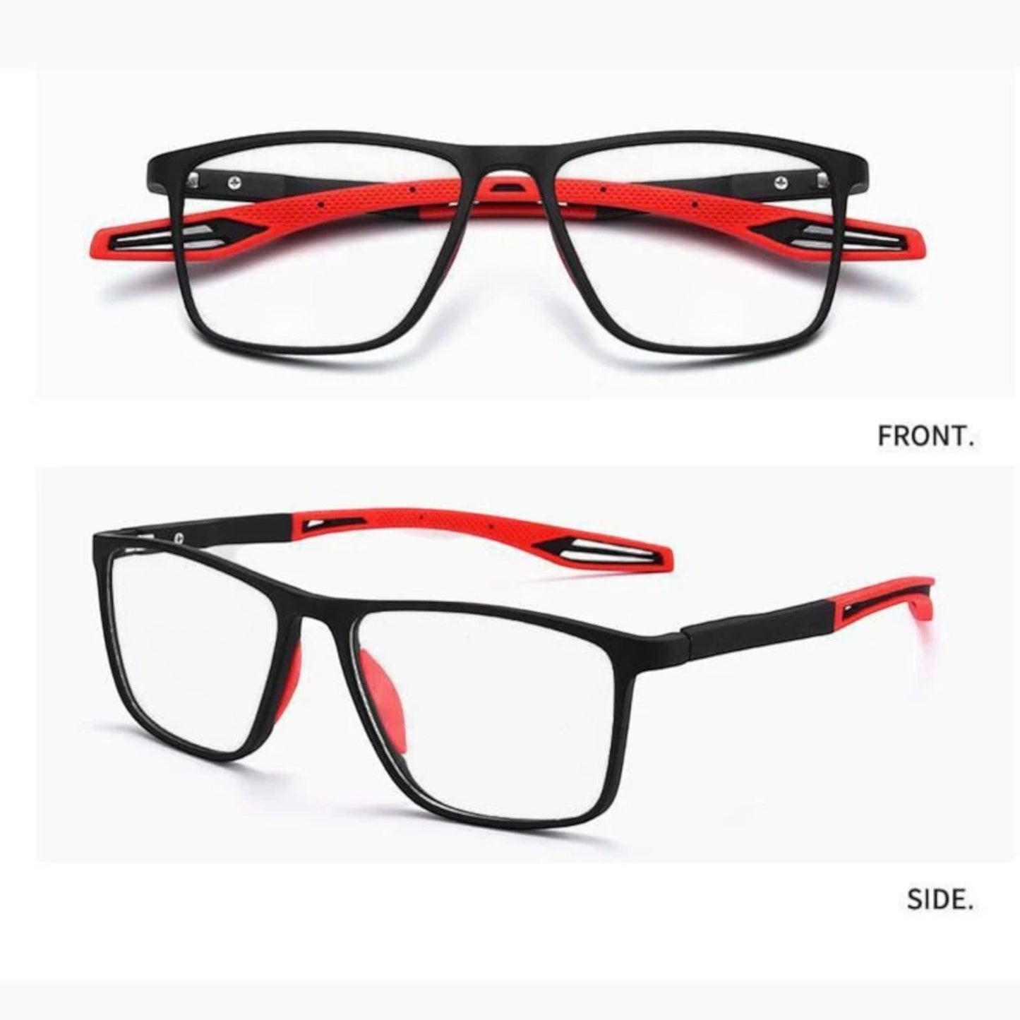 Lunettes ultralégères multifocales unisexes, design moderne, verres précis, pour vision de près et de loin, bleu.