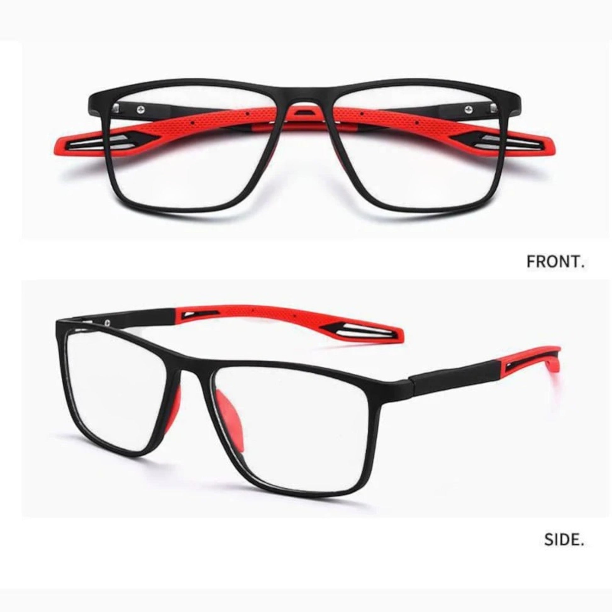Lunettes ultralégères multifocales unisexes, design moderne, verres précis, pour vision de près et de loin, bleu.