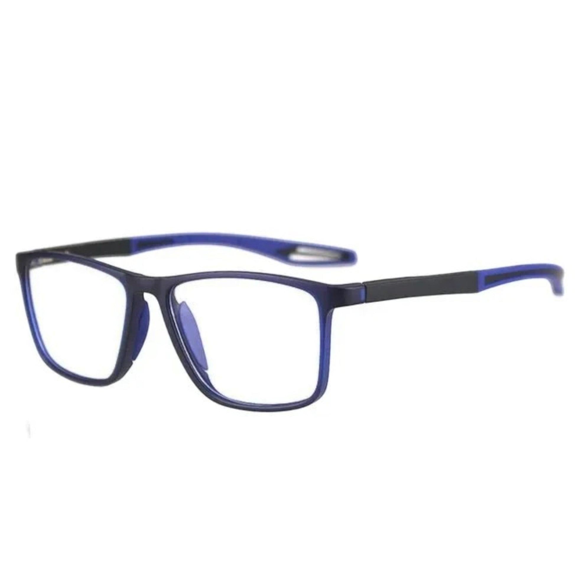 Lunettes ultralégères multifocales unisexes, design moderne, verres précis, pour vision de près et de loin, bleu.