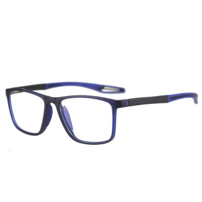 Lunettes ultralégères multifocales unisexes, design moderne, verres précis, pour vision de près et de loin, bleu.