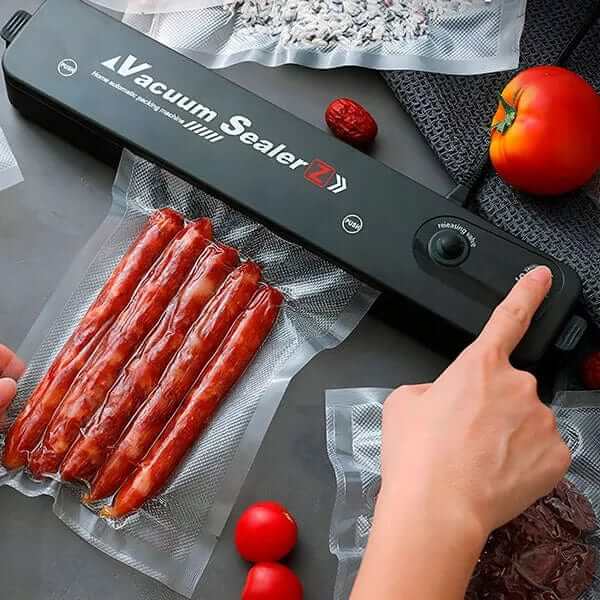 "Machine sous vide automatique, design compact moderne, conserve aliments frais plus longtemps, idéale cuisine"