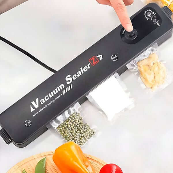 "Machine sous vide automatique, design compact moderne, conserve aliments frais plus longtemps, idéale cuisine"